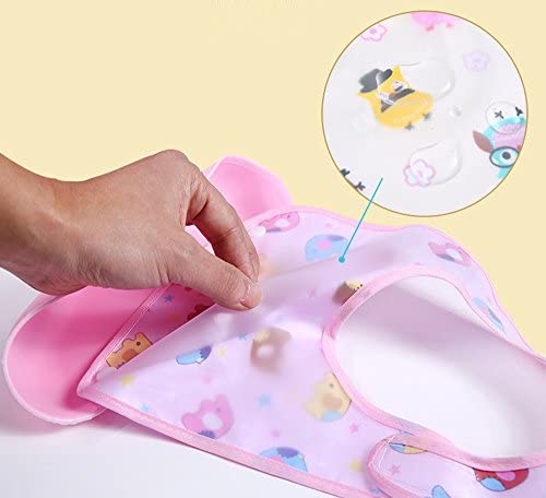 Silicone Baby Detachable Waterproof Apron Bibs- Set of 2