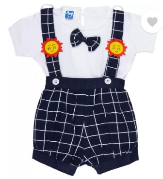Dungaree For Baby Boys & Baby Girls Casual Striped Pure Cotton-P63