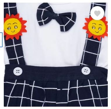 Dungaree For Baby Boys & Baby Girls Casual Striped Pure Cotton-P63